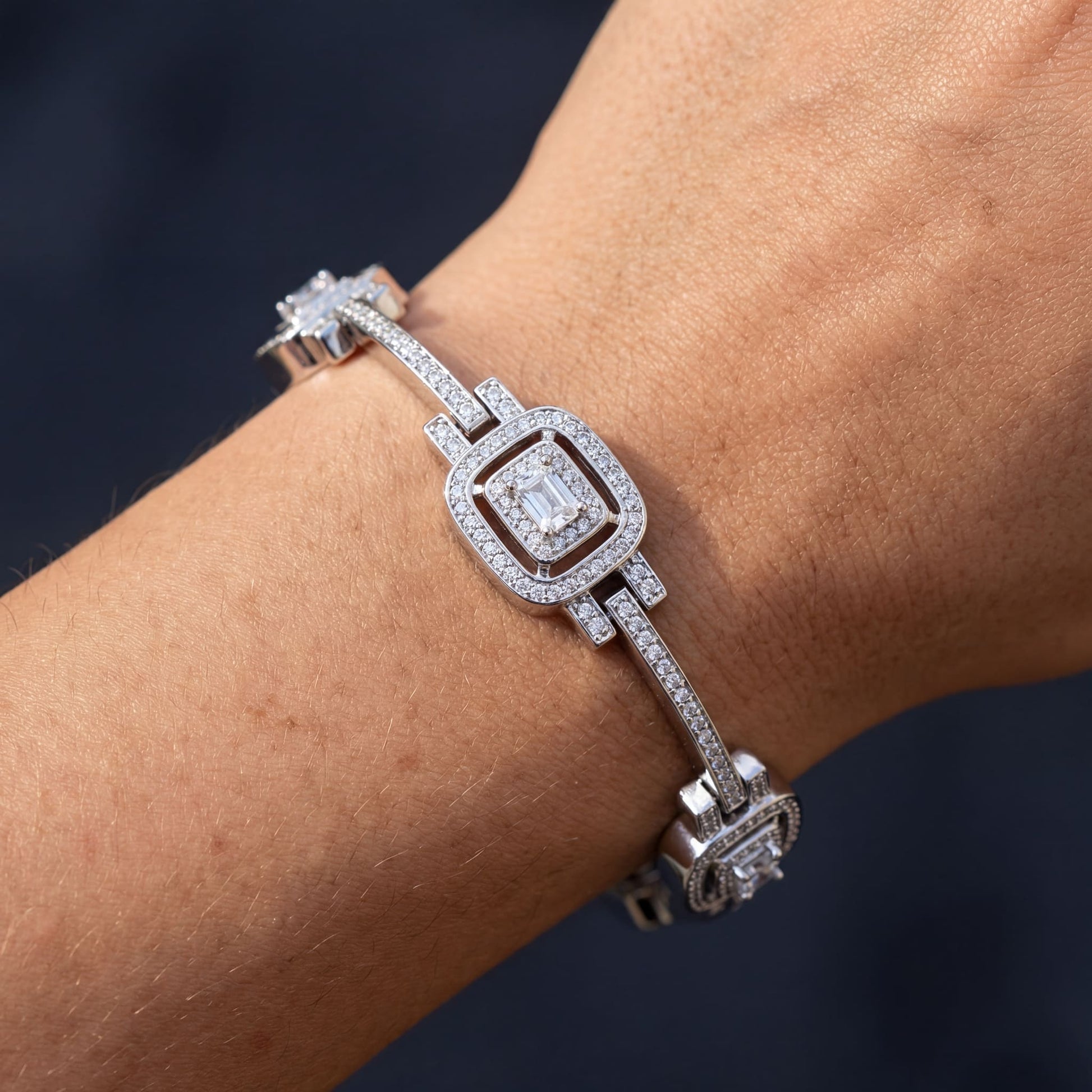 ICED OUT "MICROSI" ARMBAND - ICERAIN JEWELRY