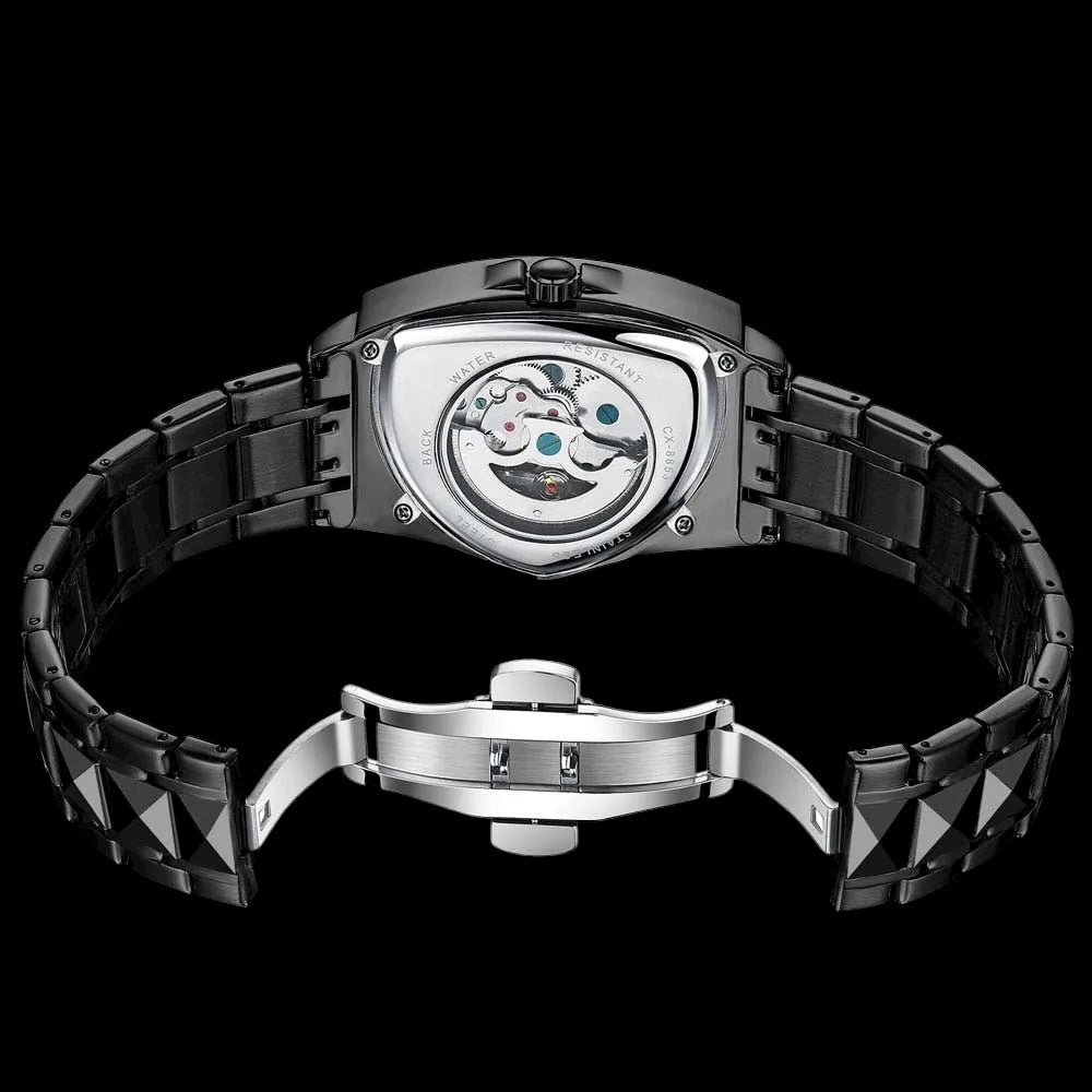 EDELSTAHL AUTOMATIK "TRIANGLAR V2" UHR - ICERAIN JEWELRY