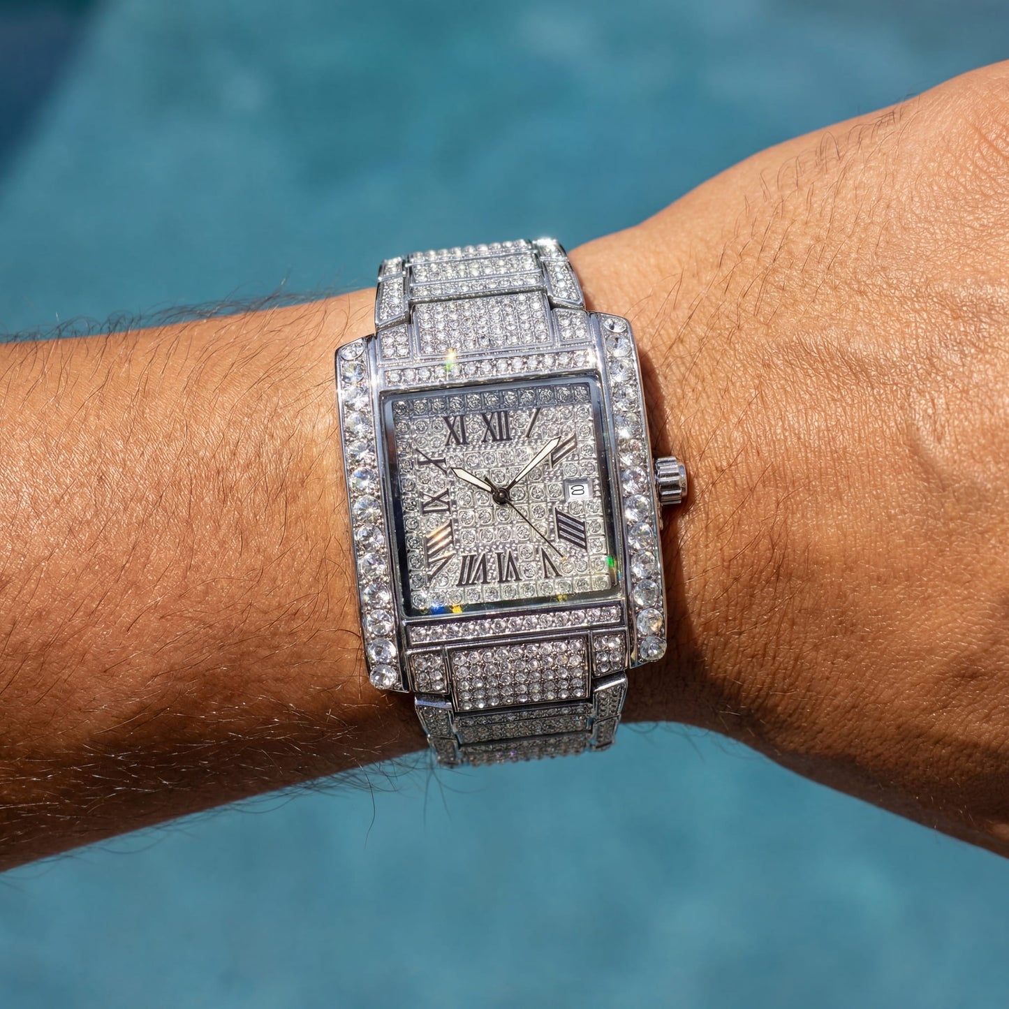 ICED OUT "SQUADROMER" UHR - ICERAIN JEWELRY