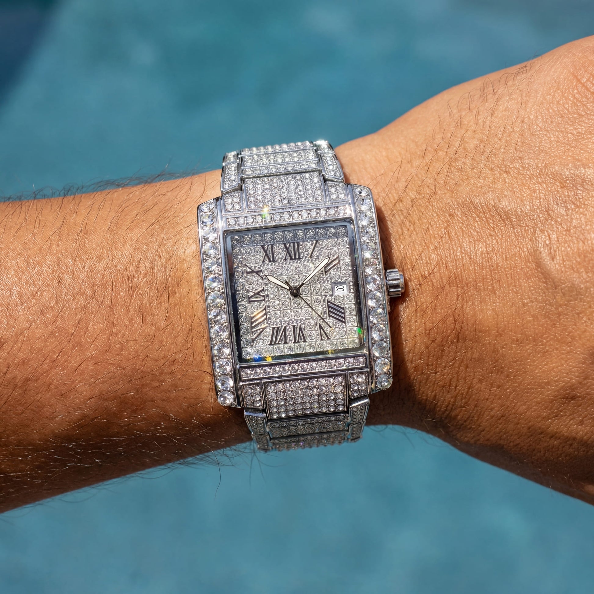 ICED OUT "SQUADROMER" UHR - ICERAIN JEWELRY