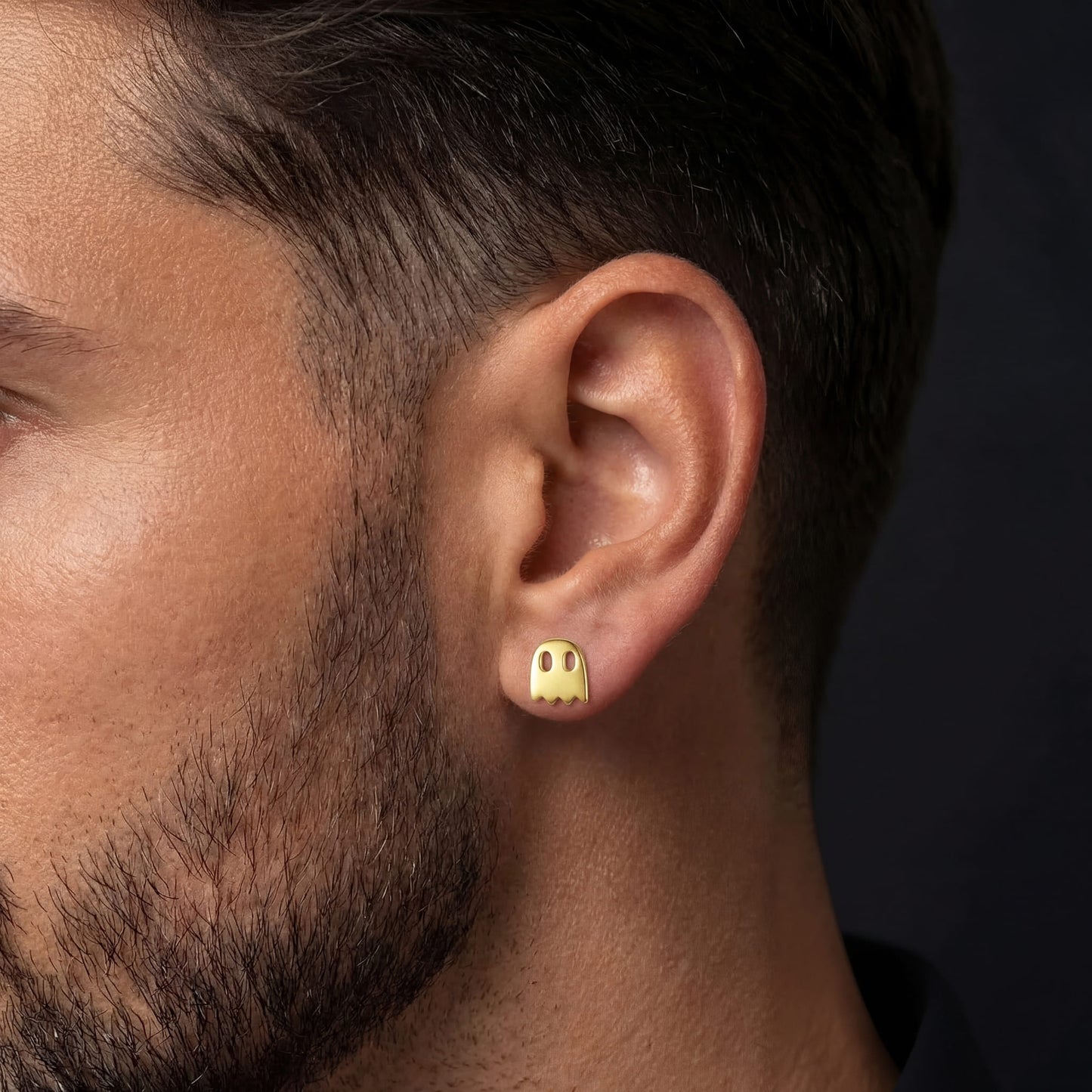 925S SILVER "GOLD PAC" OHRRINGE - ICERAIN JEWELRY