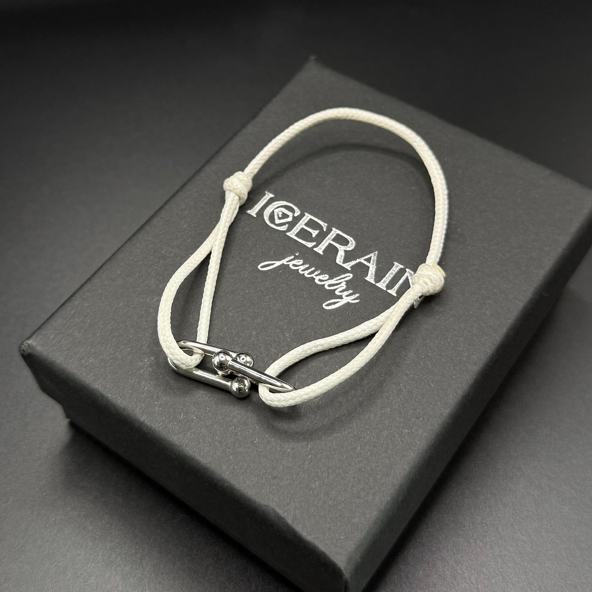STOFF/EDELSTAHL "CLOSURE" ARMBAND - ICERAIN JEWELRY