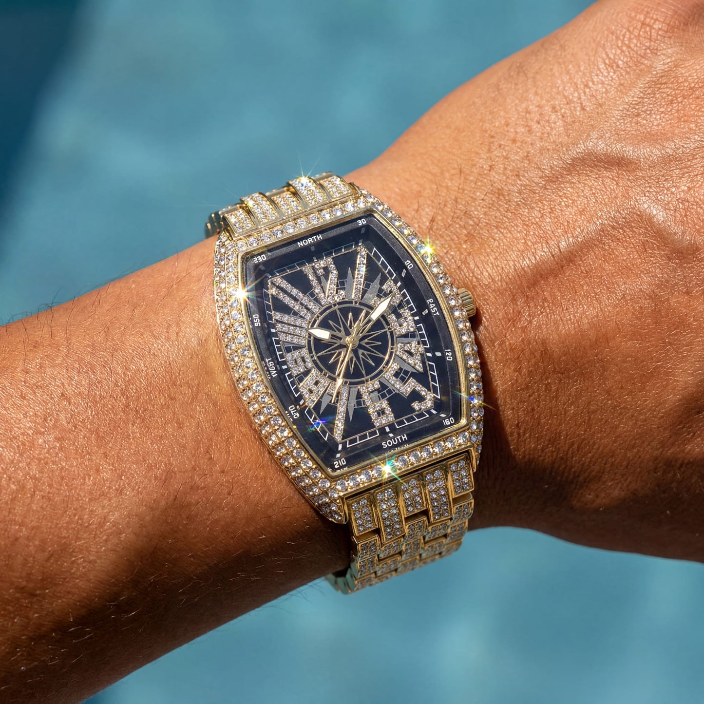 ICED OUT "GAMBA" UHR - ICERAIN JEWELRY