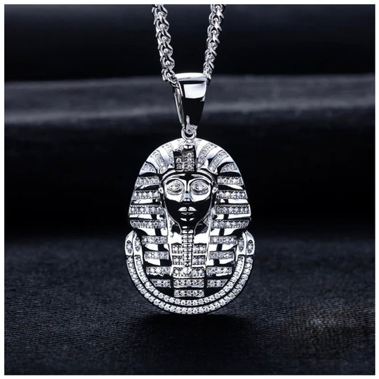 ICED OUT MOISSANITE "PHARAO" WEISSGOLD 925S SILVER KETTE - ICERAIN JEWELRY
