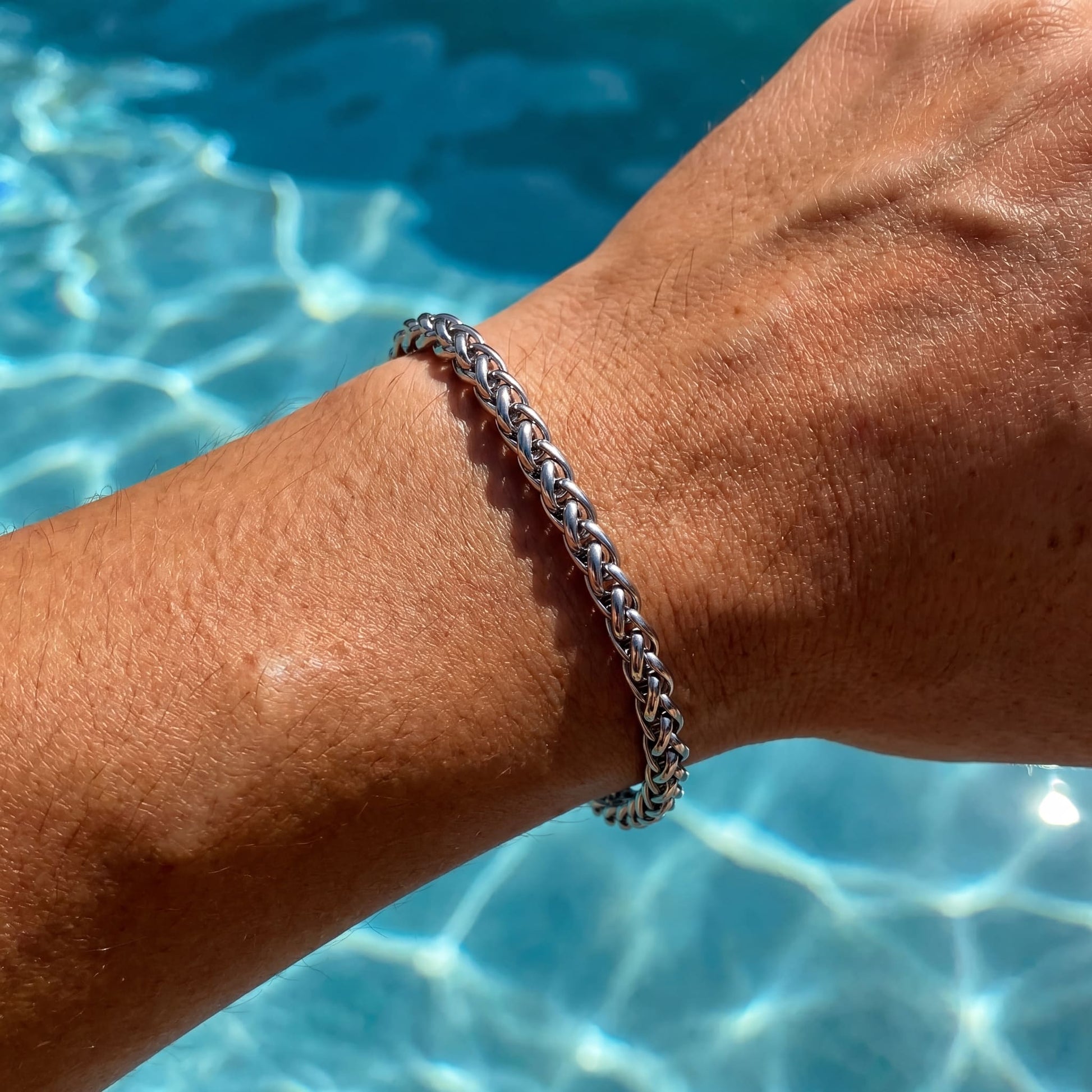 EDELSTAHL 3MM "CURB" ARMBAND - ICERAIN JEWELRY