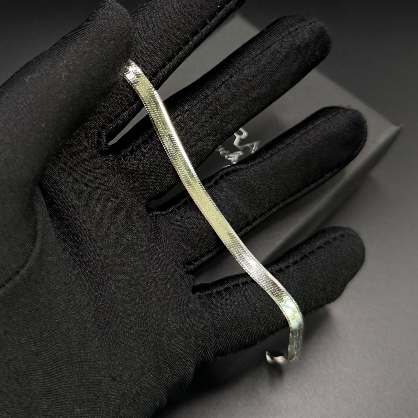925S SILVER "HERRINGBONE" ARMBAND - ICERAIN JEWELRY