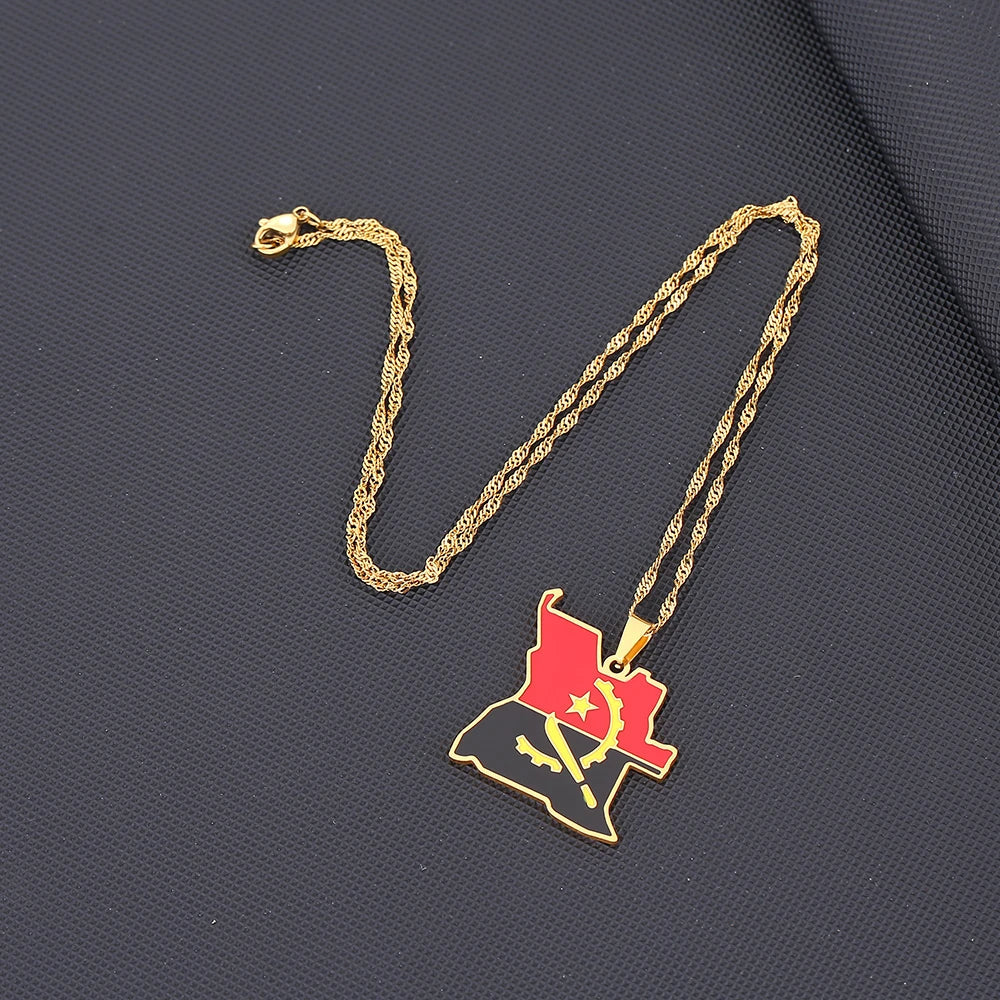 EDELSTAHL "ANGOLA" LÄNDERKETTE - ICERAIN JEWELRY