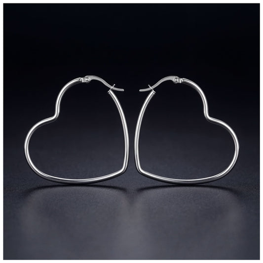 EDELSTAHL "HEART V4" OHRRINGE - ICERAIN JEWELRY