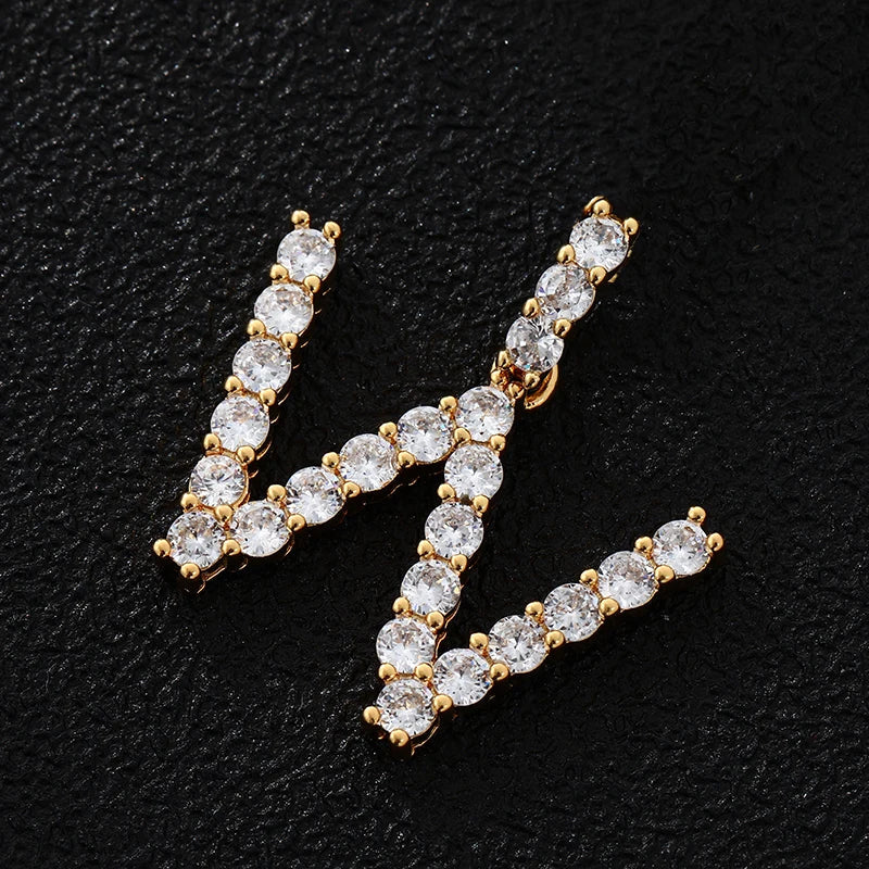 PERSONALISIERTER ICED OUT ANFANGSBUCHSTABE "SI" CHARM - ICERAIN JEWELRY