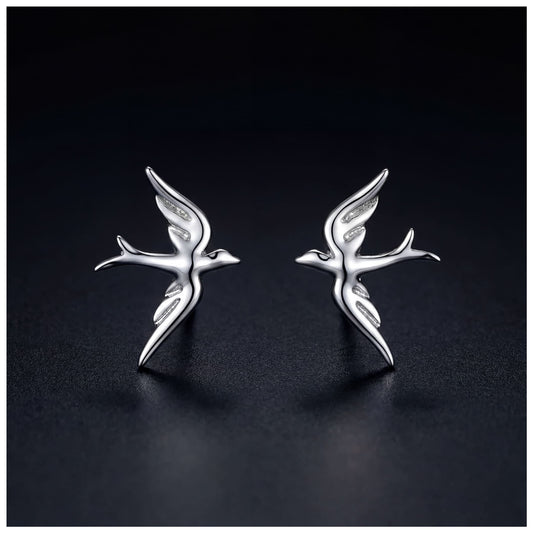 925S SILVER "BIRD" OHRRINGE - ICERAIN JEWELRY