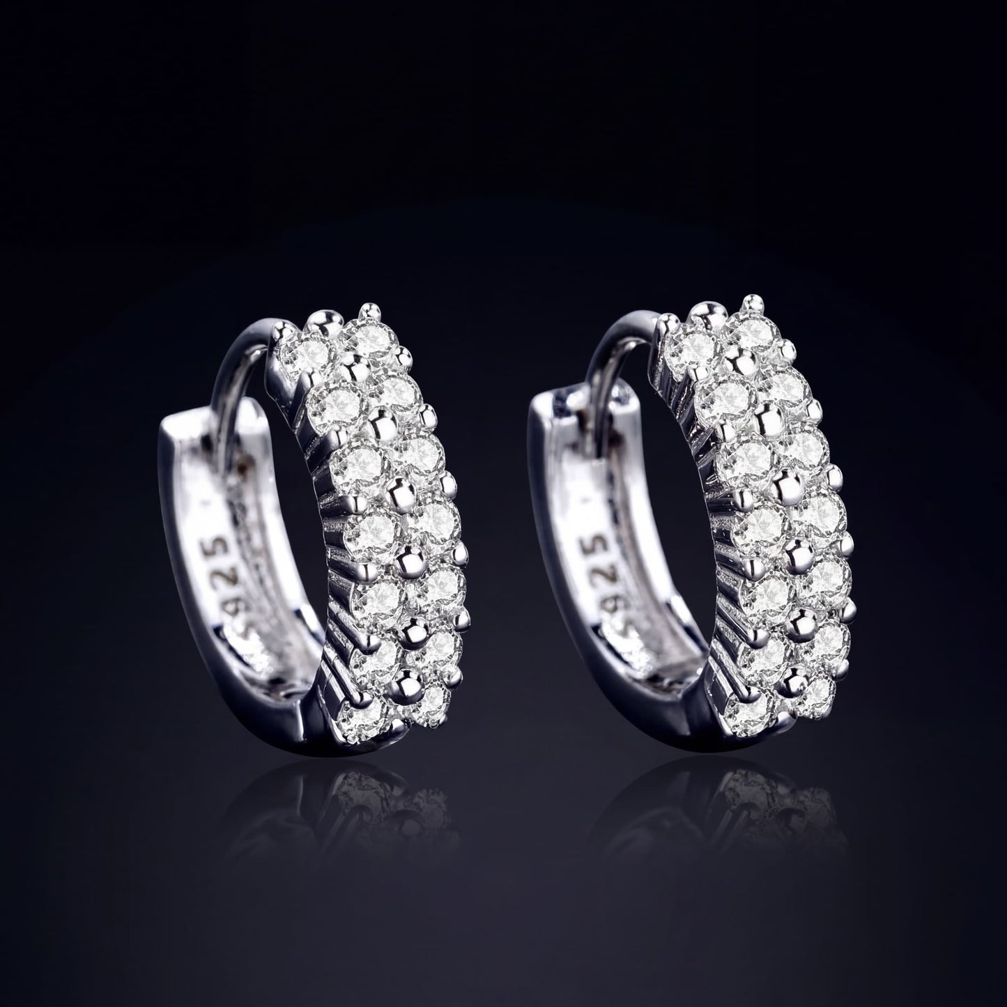 ICED OUT "DOUBLE CREOLES" OHRRINGE - ICERAIN JEWELRY