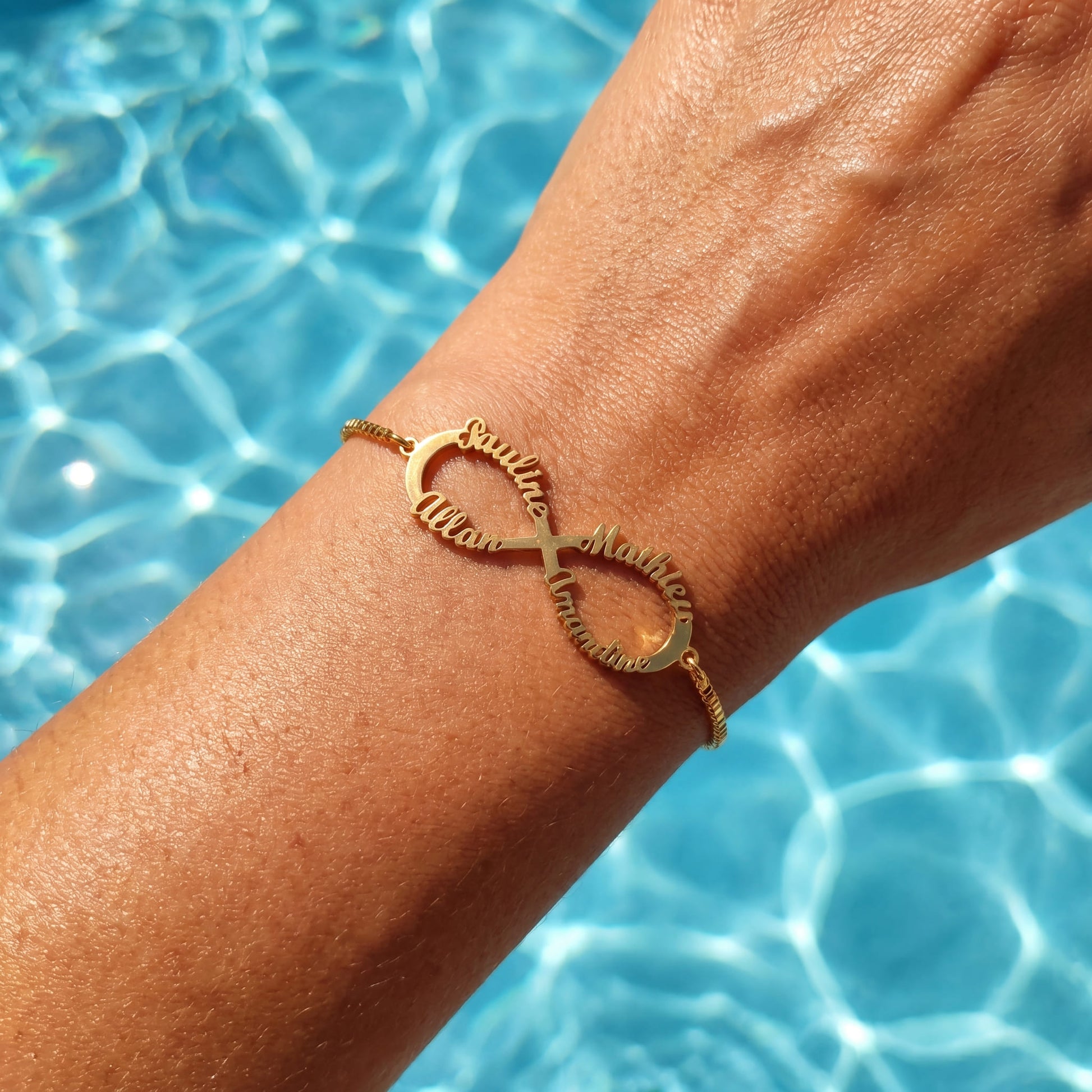 PERSONALISIERTES EDELSTAHL "INFINITY" ARMBAND - ICERAIN JEWELRY
