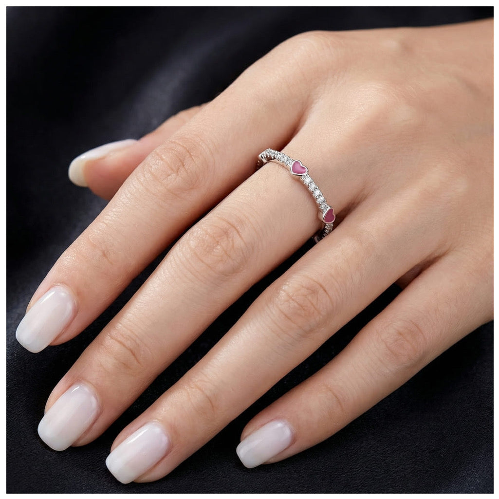 ICED OUT "PINK EMELS" RING - ICERAIN JEWELRY