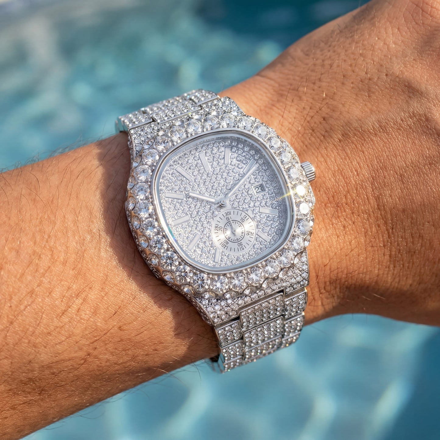 ICED OUT "SCINTILLARE" UHR - ICERAIN JEWELRY