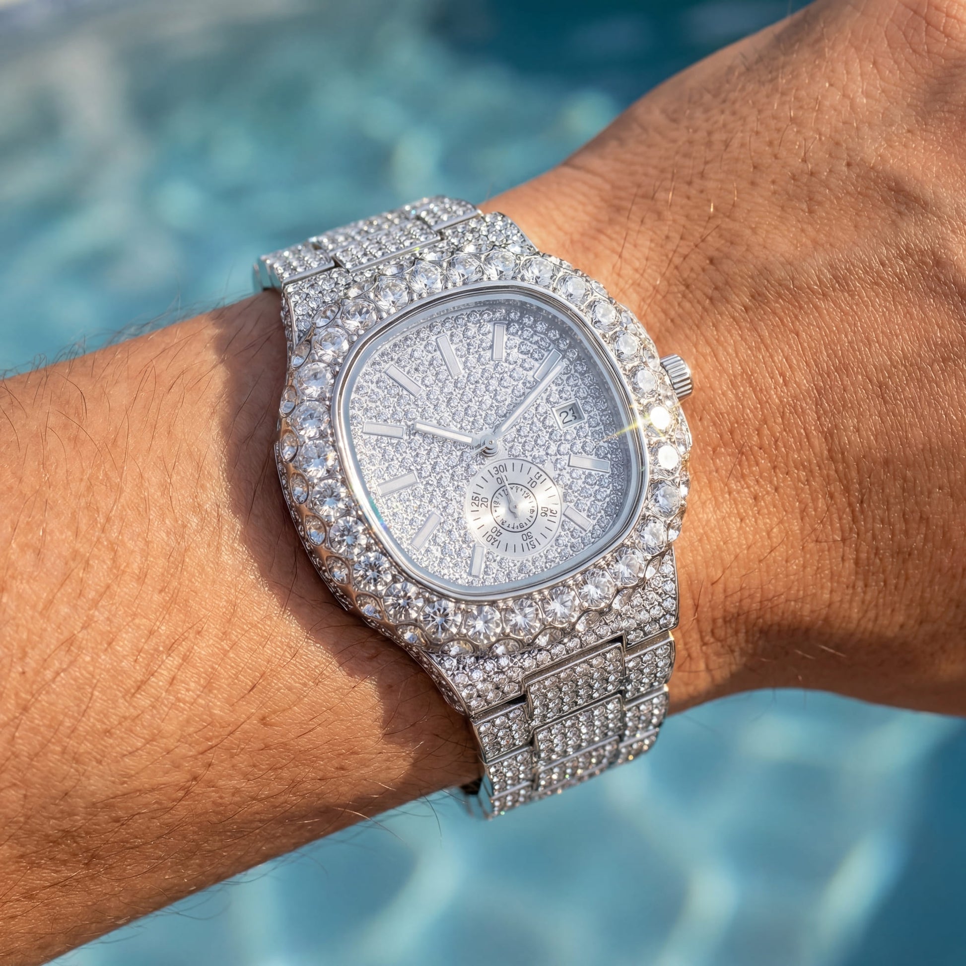 ICED OUT "SCINTILLARE" UHR - ICERAIN JEWELRY