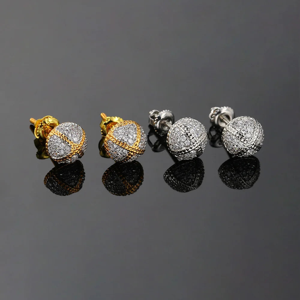 ICED OUT "SILVER X" OHRRINGE - ICERAIN JEWELRY