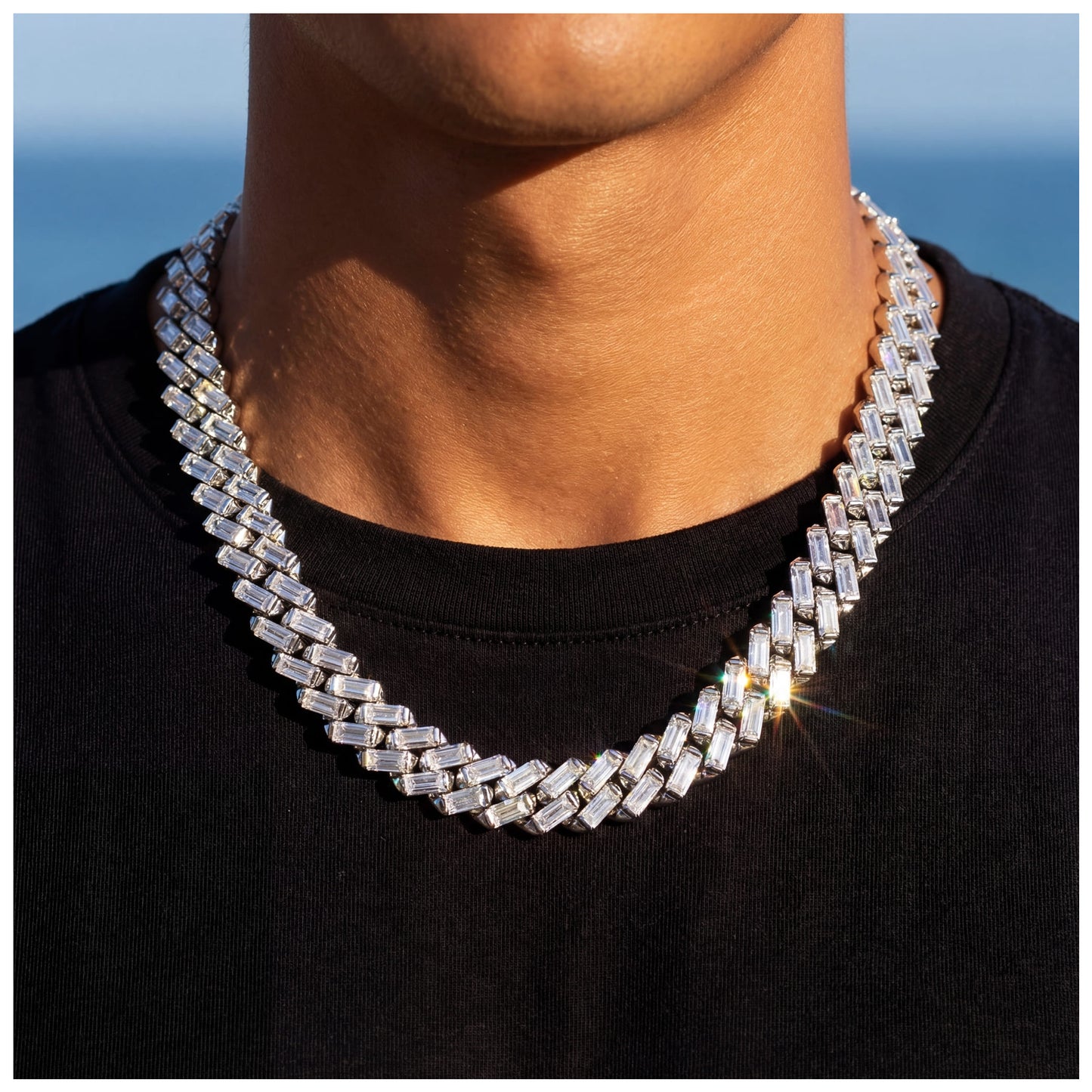 ICED OUT 12MM "SILVER PRONG CUBAN V2" KETTE - ICERAIN JEWELRY