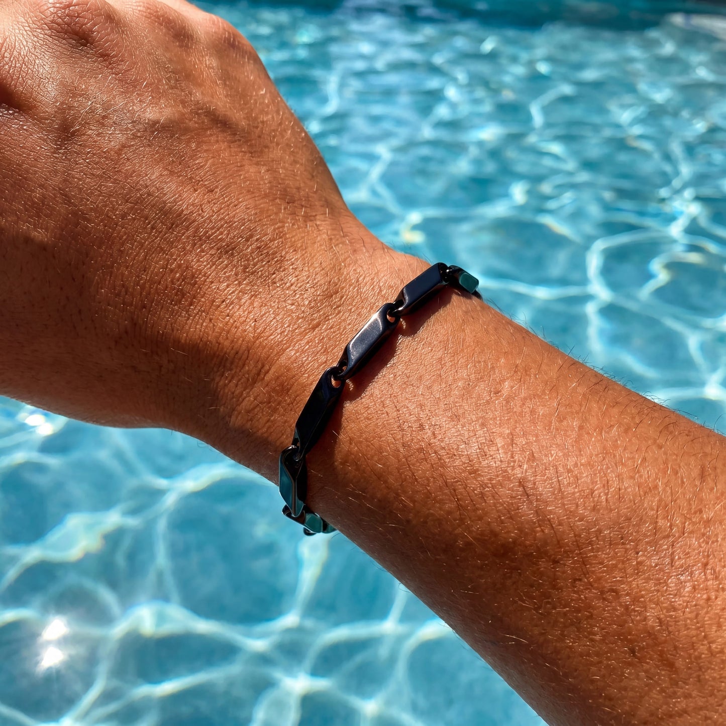 EDELSTAHL 4MM "BLACK PARONI" ARMBAND - ICERAIN JEWELRY