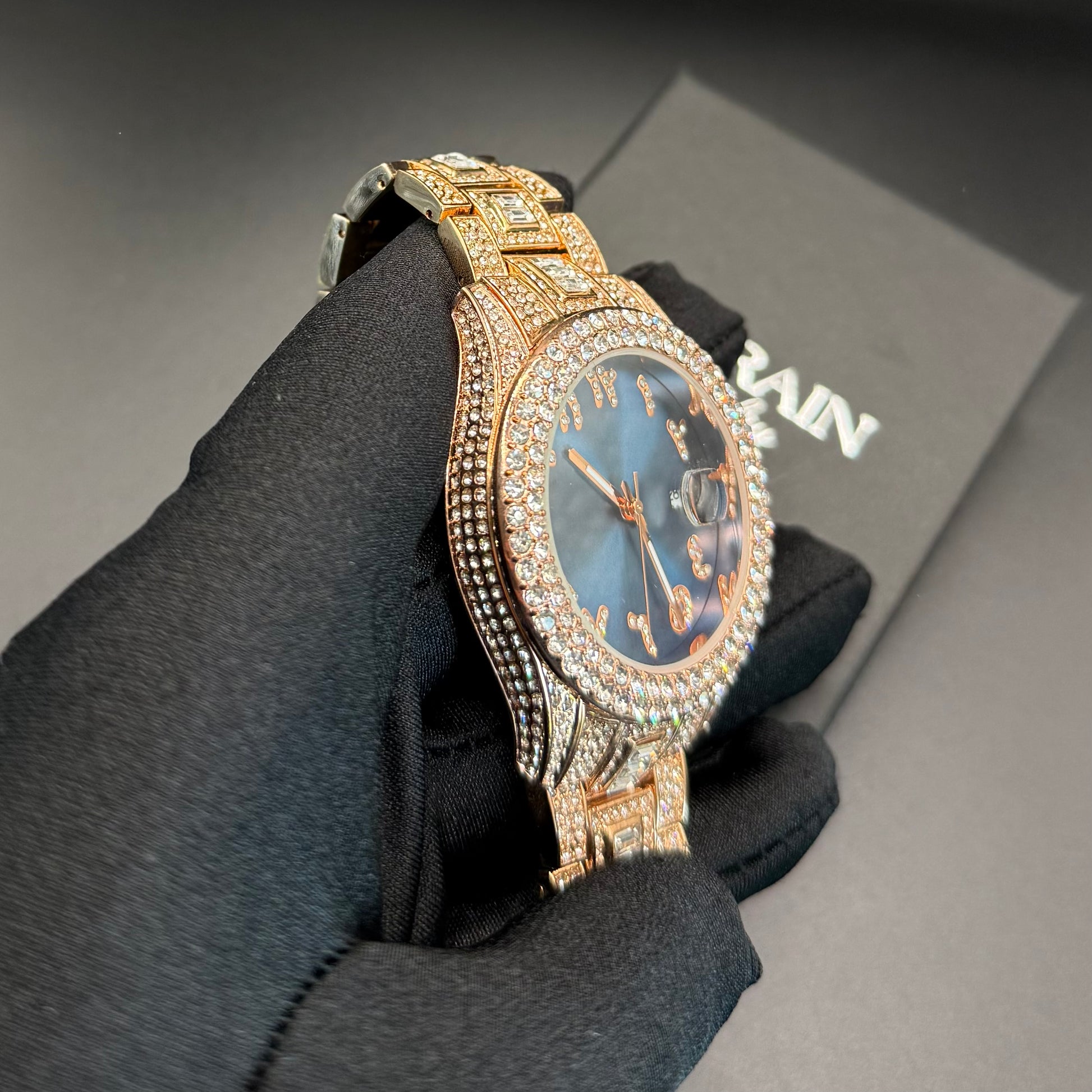 ICED OUT "ARABIC" UHR - ICERAIN JEWELRY