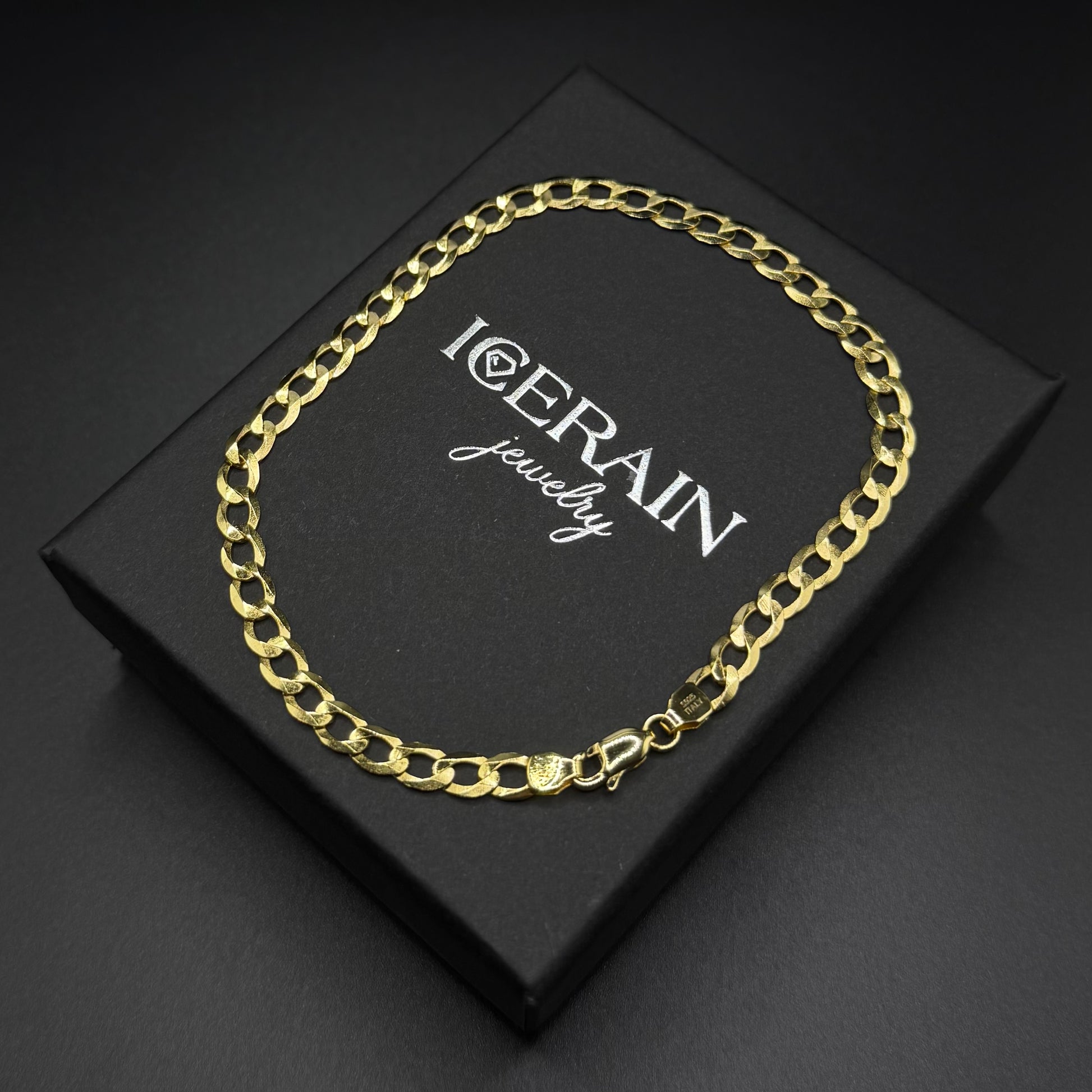 925S SILVER 18K GOLD "CUBAN" ARMBAND [CLASSIC VERSION] - ICERAIN JEWELRY