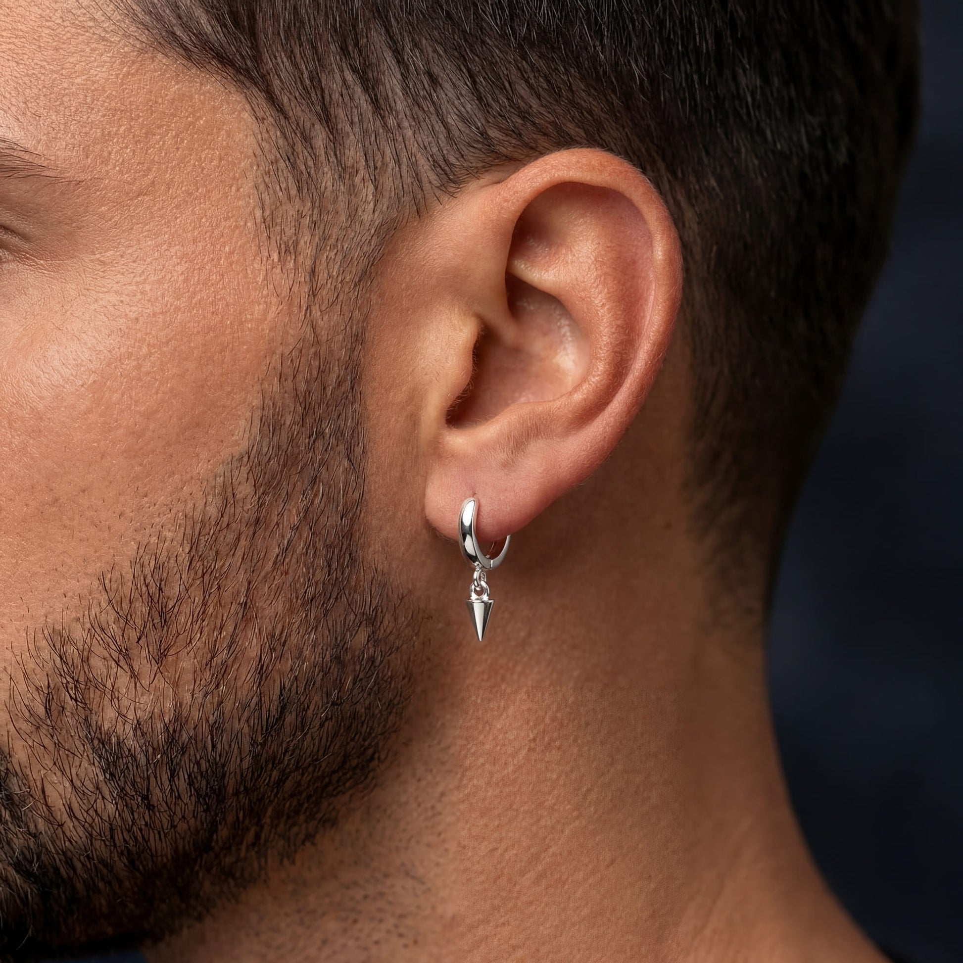 925S SILVER "SILVER PUNK" OHRRINGE - ICERAIN JEWELRY