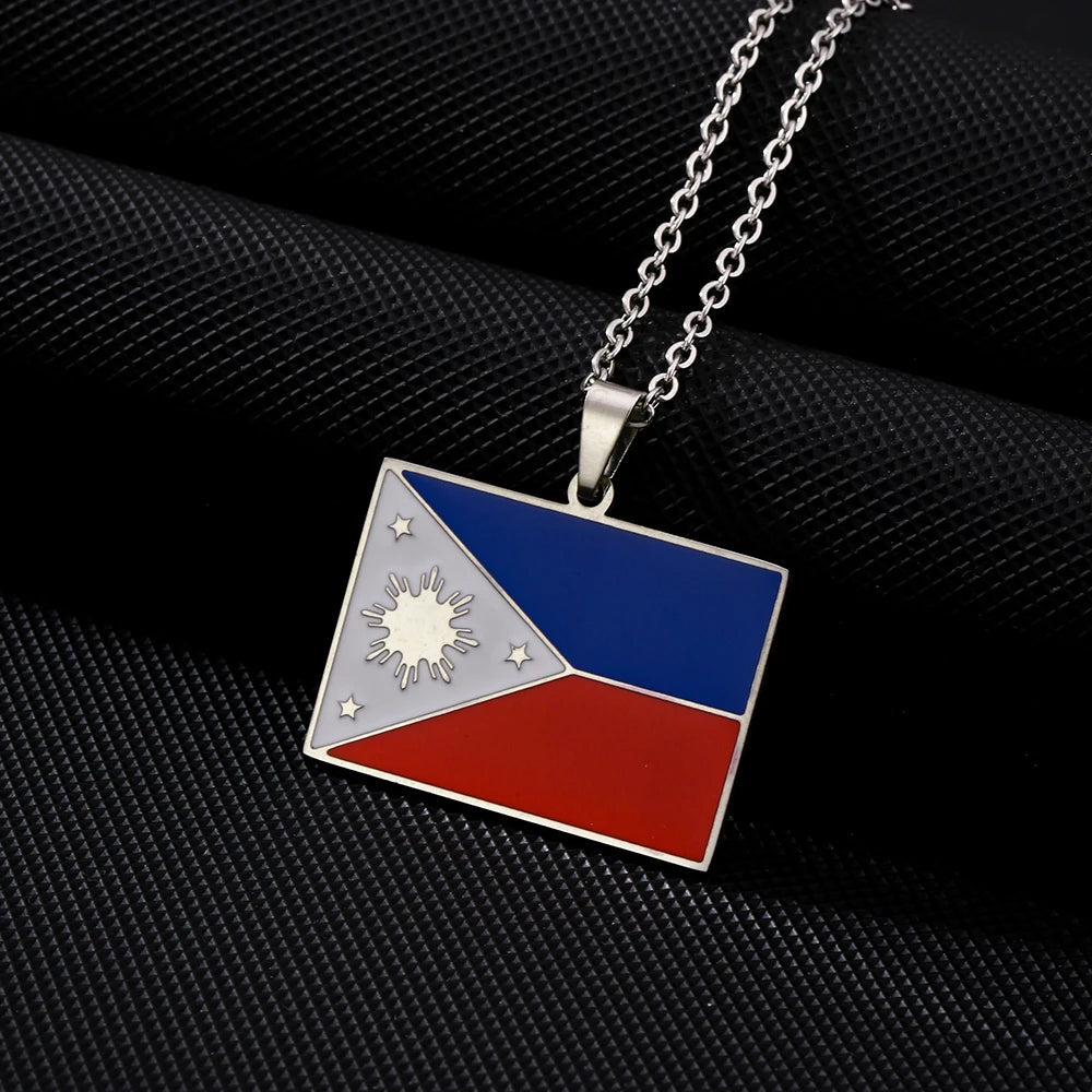 EDELSTAHL "PHILIPPINES FLAG" LÄNDERKETTE - ICERAIN JEWELRY