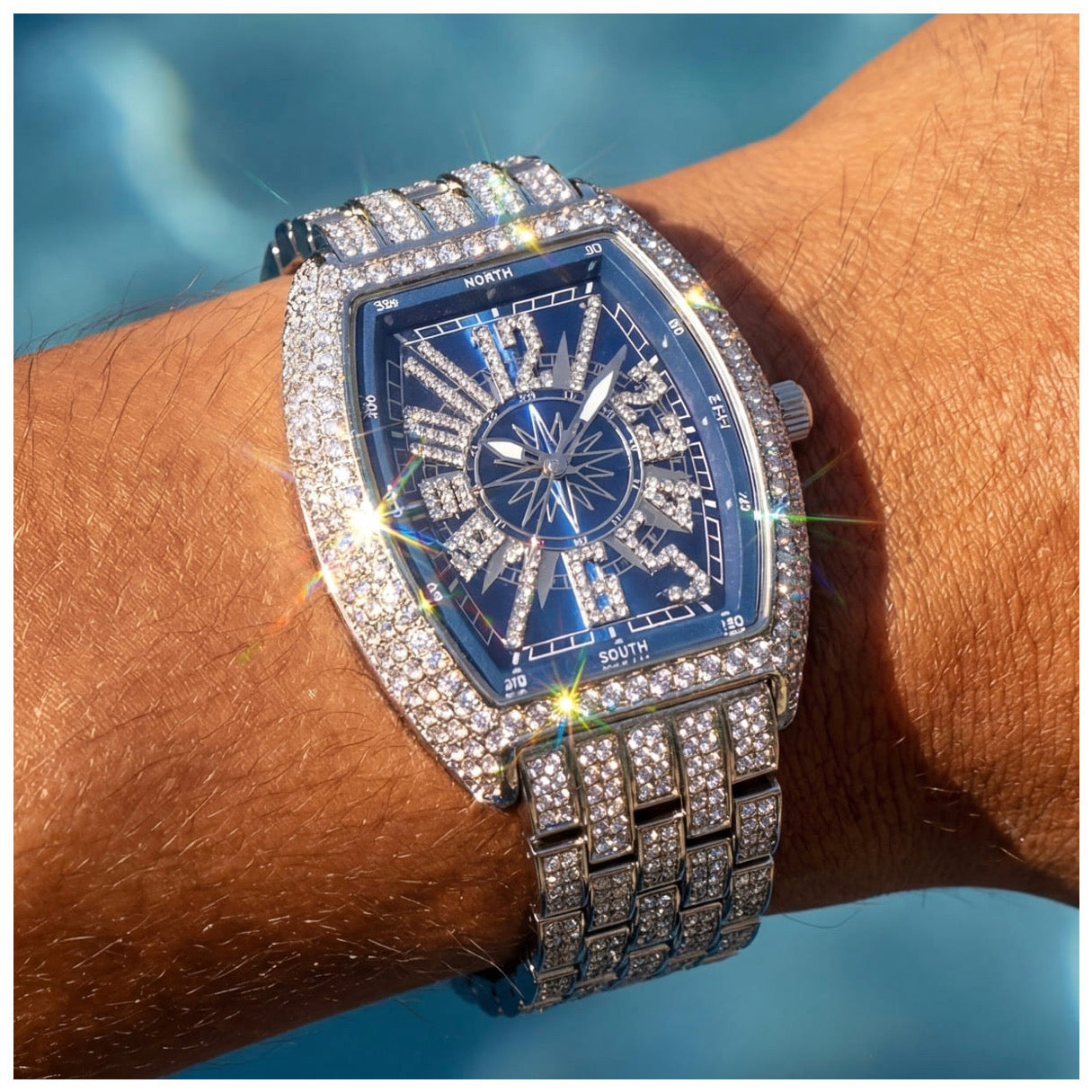 ICED OUT "GAMBA" UHR - ICERAIN JEWELRY