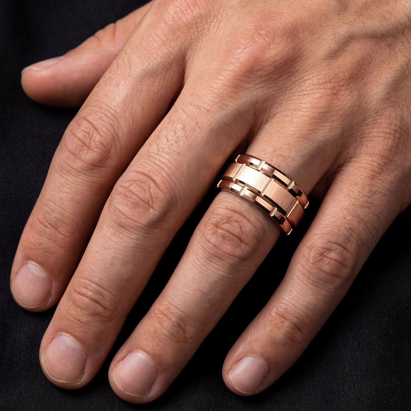 EDELSTAHL "PATTA" RING - ICERAIN JEWELRY