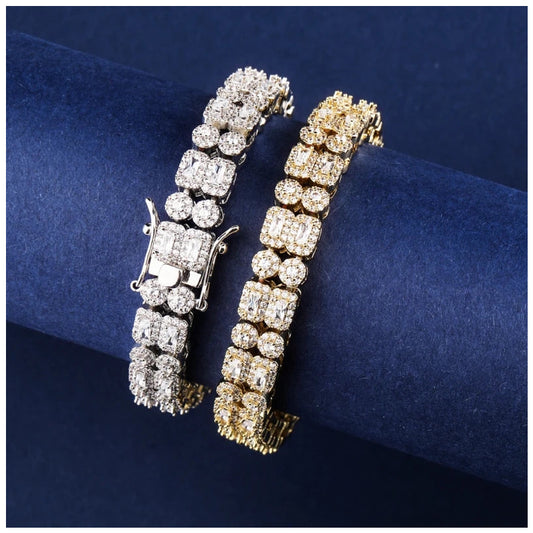 ICED OUT 10MM "DOUBLIX CUBAN" ARMBAND - ICERAIN JEWELRY