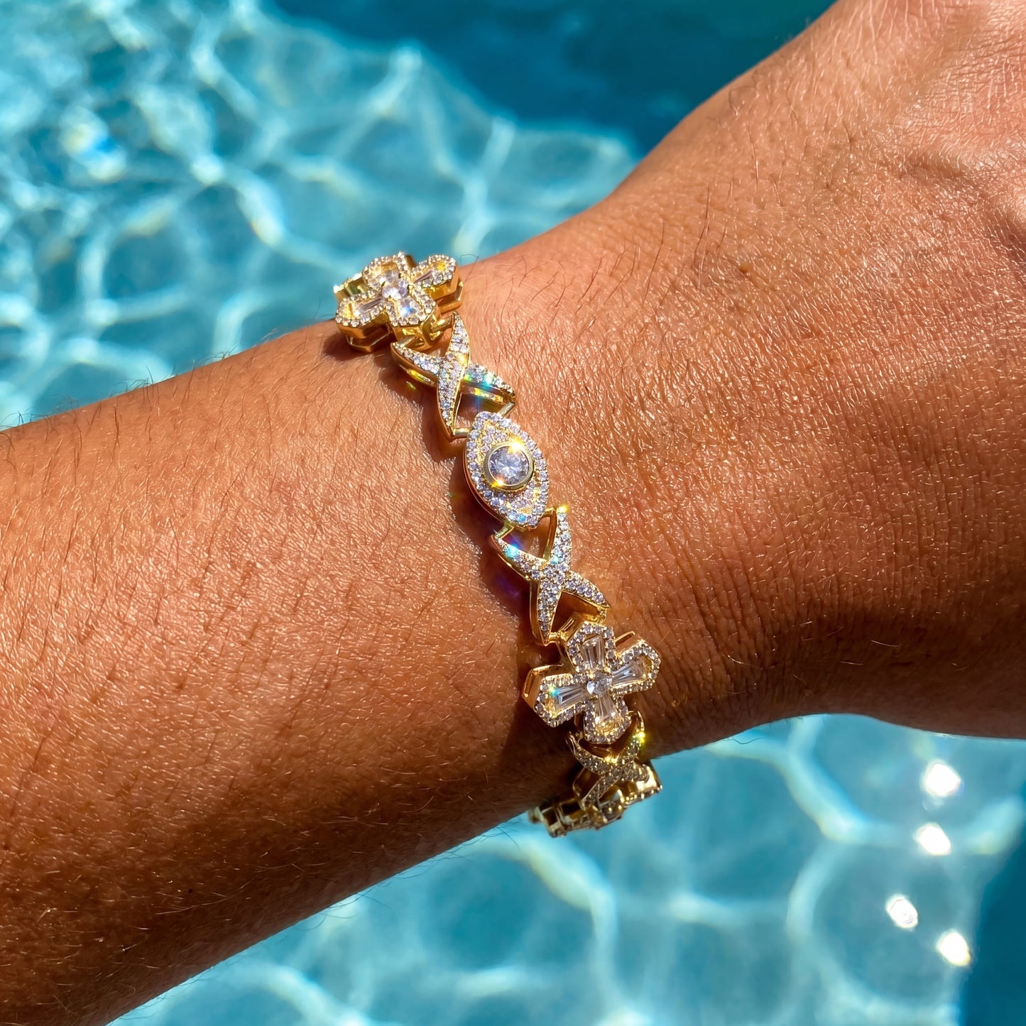 ICED OUT 10MM "COLLABO" ARMBAND - ICERAIN JEWELRY