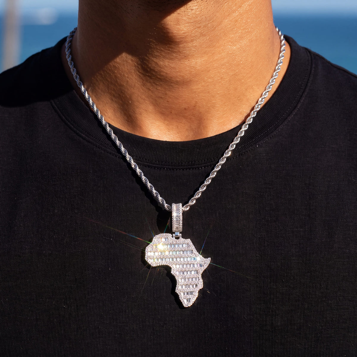ICED OUT "AFRICA" LÄNDERKETTE - ICERAIN JEWELRY