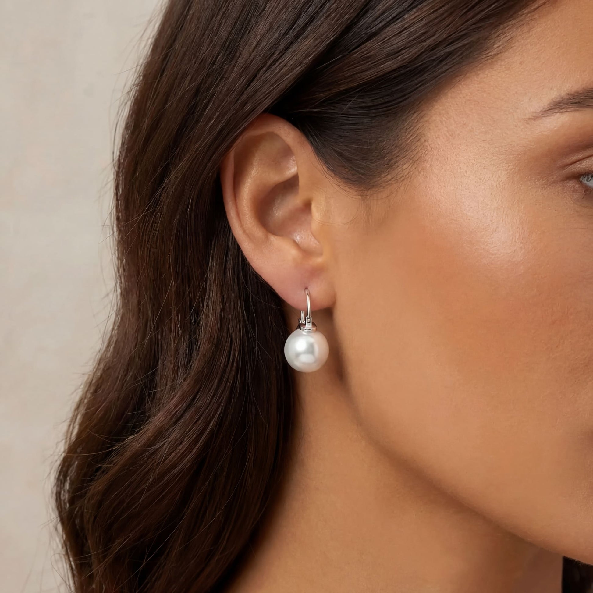 925S SILVER "PEARL" OHRRINGE - ICERAIN JEWELRY