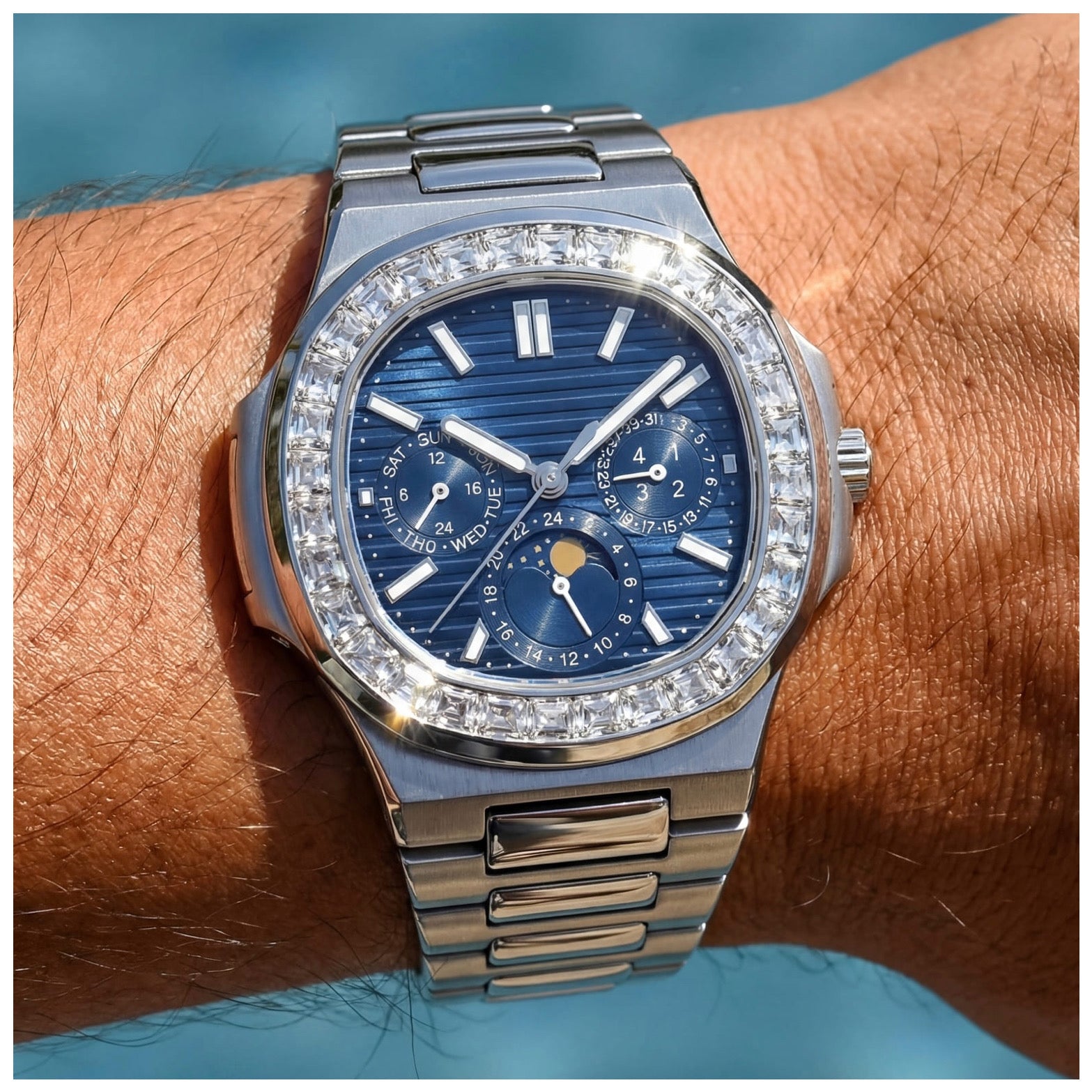 EDELSTAHL AUTOMATIK 40MM "OLD MONEY" UHR - ICERAIN JEWELRY
