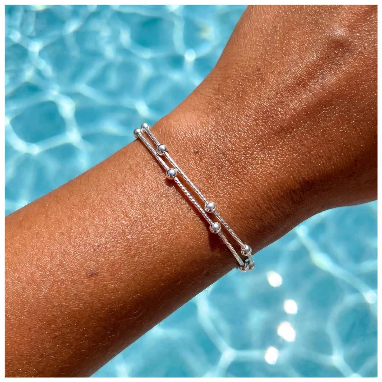925S SILVER 0,9MM "SATELLITE" ARMBAND - ICERAIN JEWELRY
