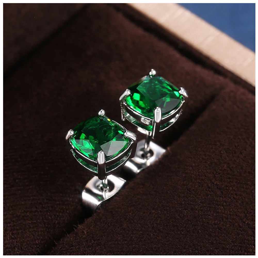 ICED OUT "GREEN VERSAILLE" OHRRINGE - ICERAIN JEWELRY