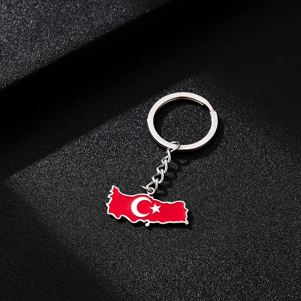 EDELSTAHL "TURKIYE" SCHLÜSSELANHÄNGER - ICERAIN JEWELRY