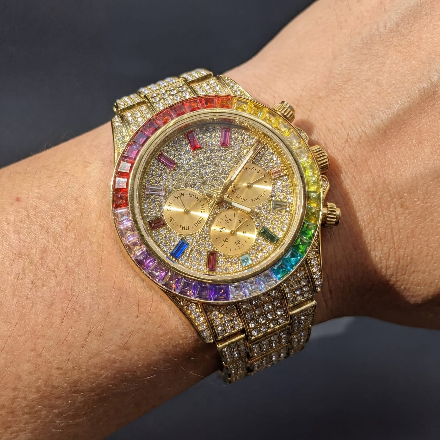 ICED OUT "SOLLINI" UHR - ICERAIN JEWELRY
