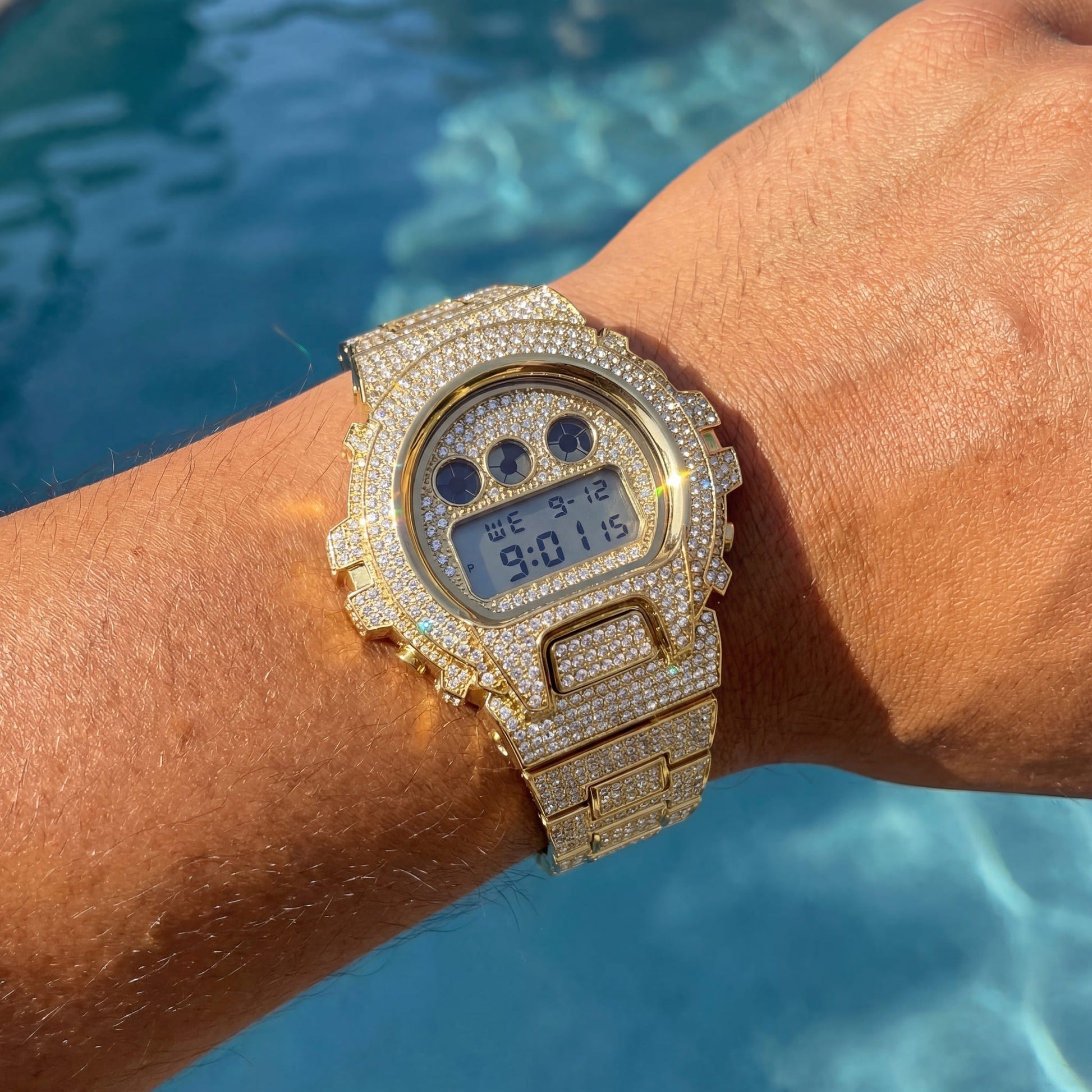 ICED OUT DIGITAL "NAVERO" UHR - ICERAIN JEWELRY