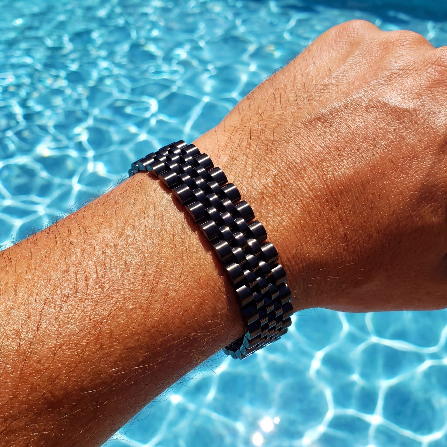 EDELSTAHL 15MM "JUBILEE" ARMBAND - ICERAIN JEWELRY