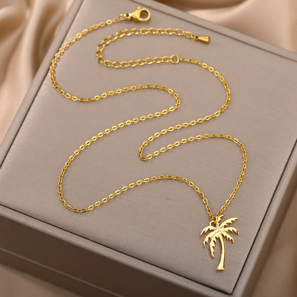 EDELSTAHL "PALM" KETTE - ICERAIN JEWELRY