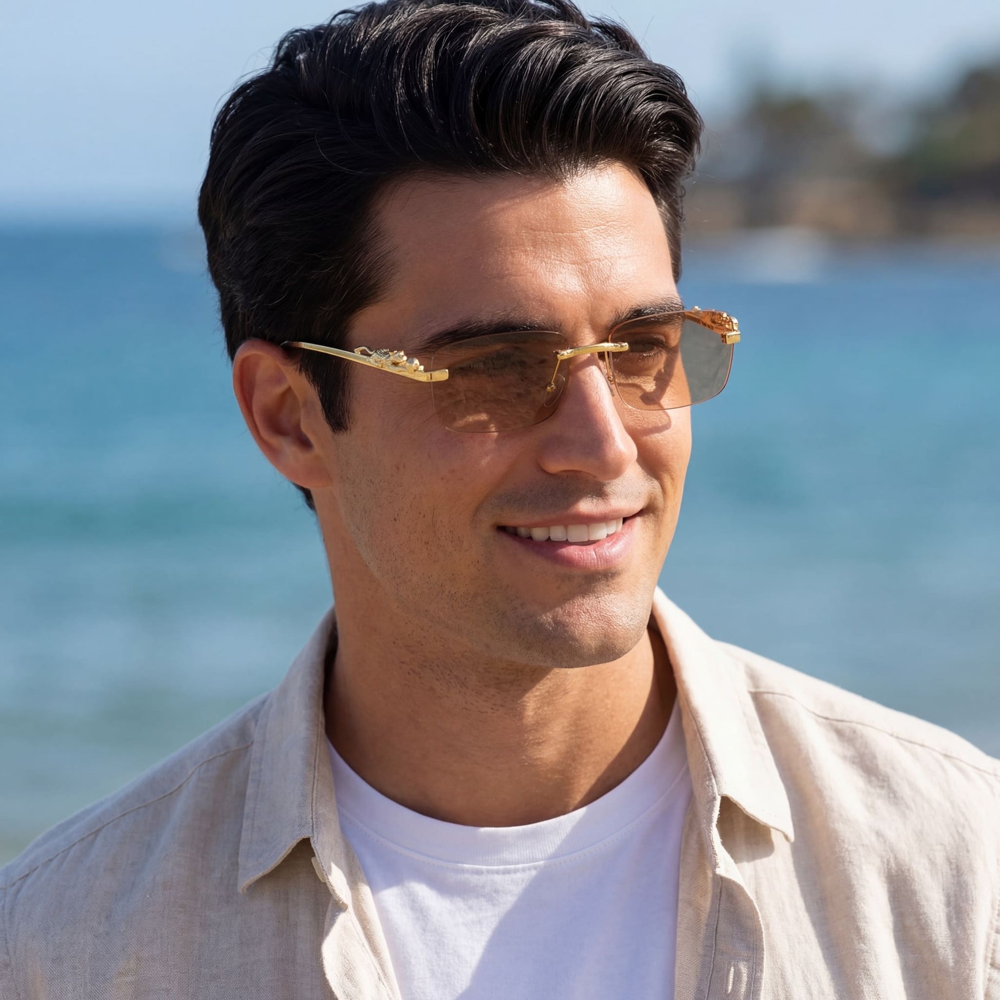 EDELSTAHL "LEOPARDO V2" SONNENBRILLE - ICERAIN JEWELRY