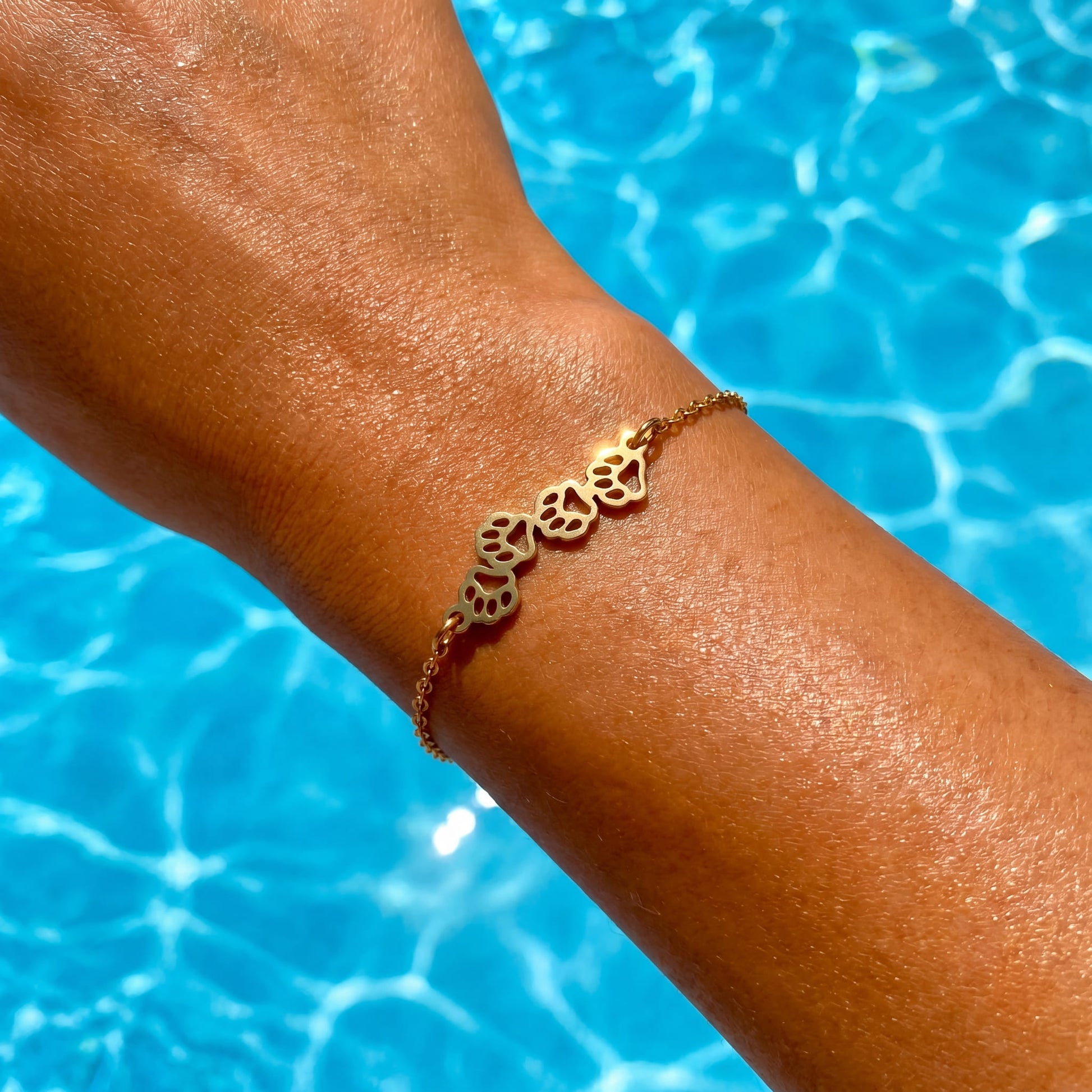 EDELSTAHL "GOLD DOG" ARMBAND - ICERAIN JEWELRY