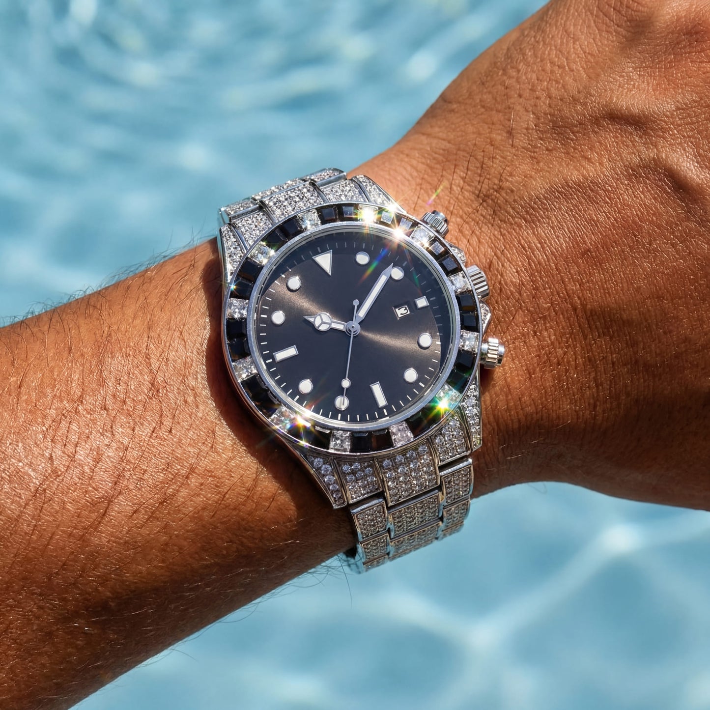 ICED OUT "SUBMALARA" UHR - ICERAIN JEWELRY