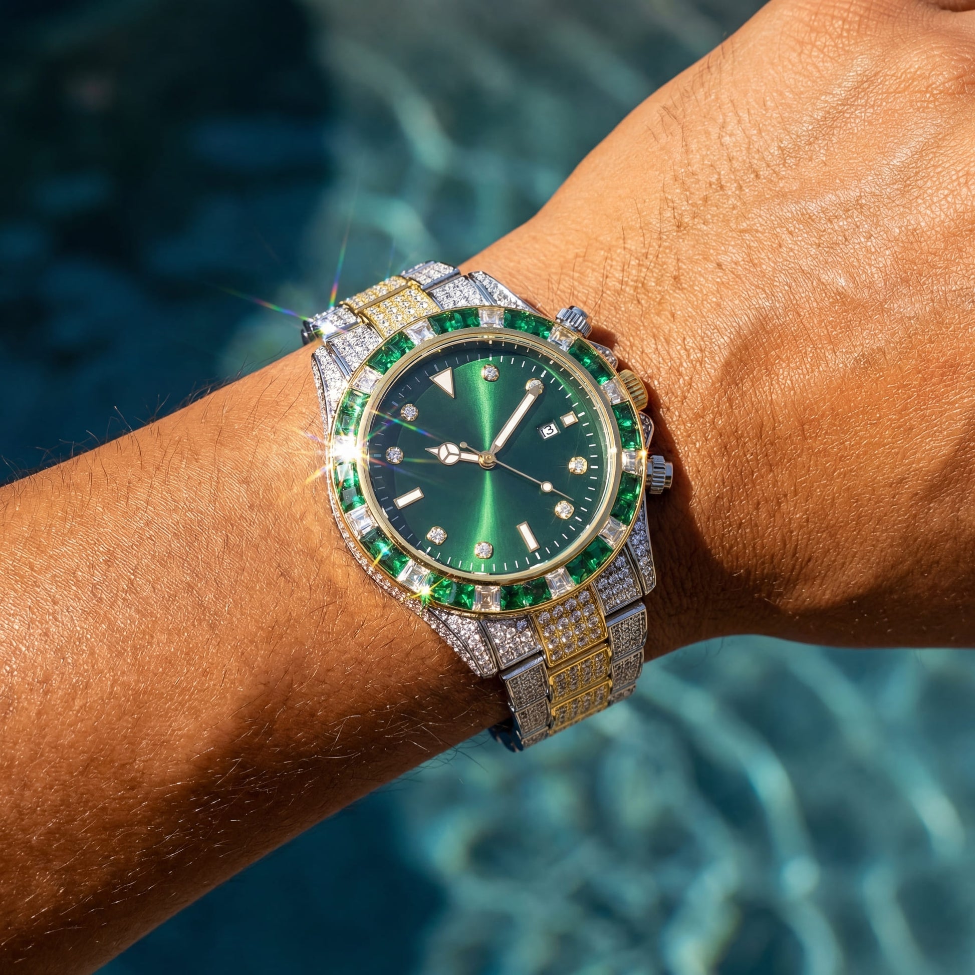 ICED OUT "SUBMALARA" UHR - ICERAIN JEWELRY