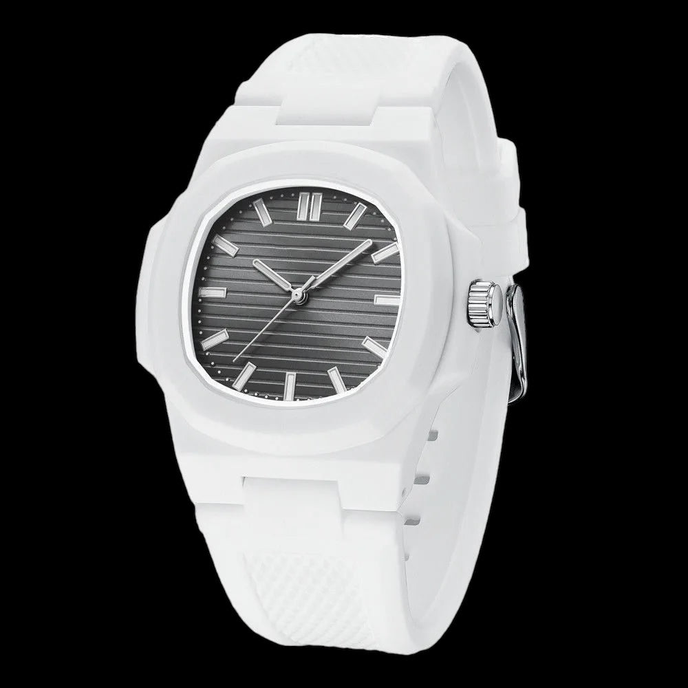 Luxus Designer Silikon "White Wrist" Uhr