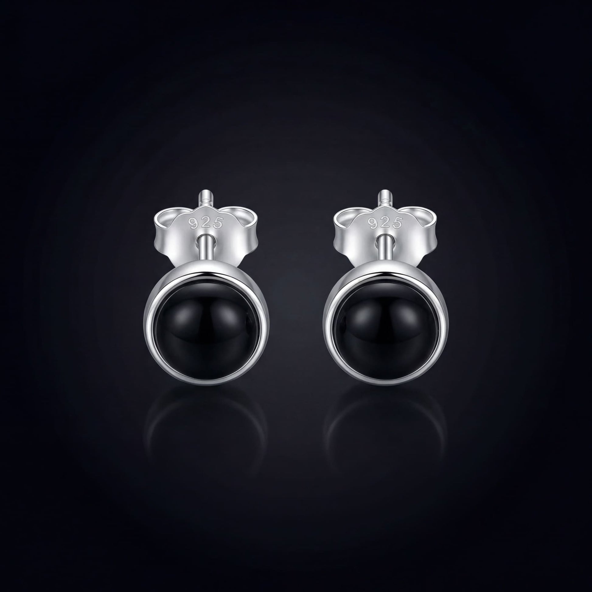925S SILVER "ACHAT" OHRRINGE - ICERAIN JEWELRY