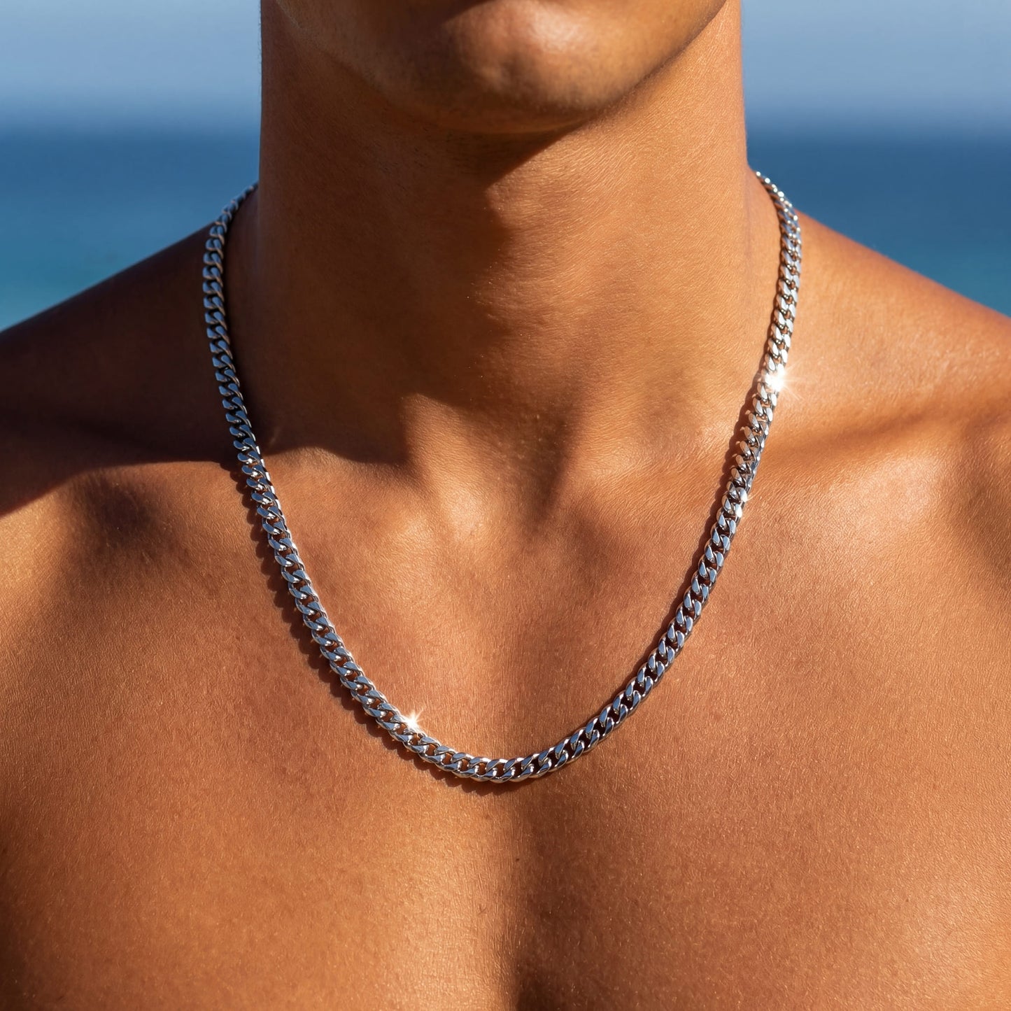 EDELSTAHL "SILVER CUBAN" KETTE - ICERAIN JEWELRY
