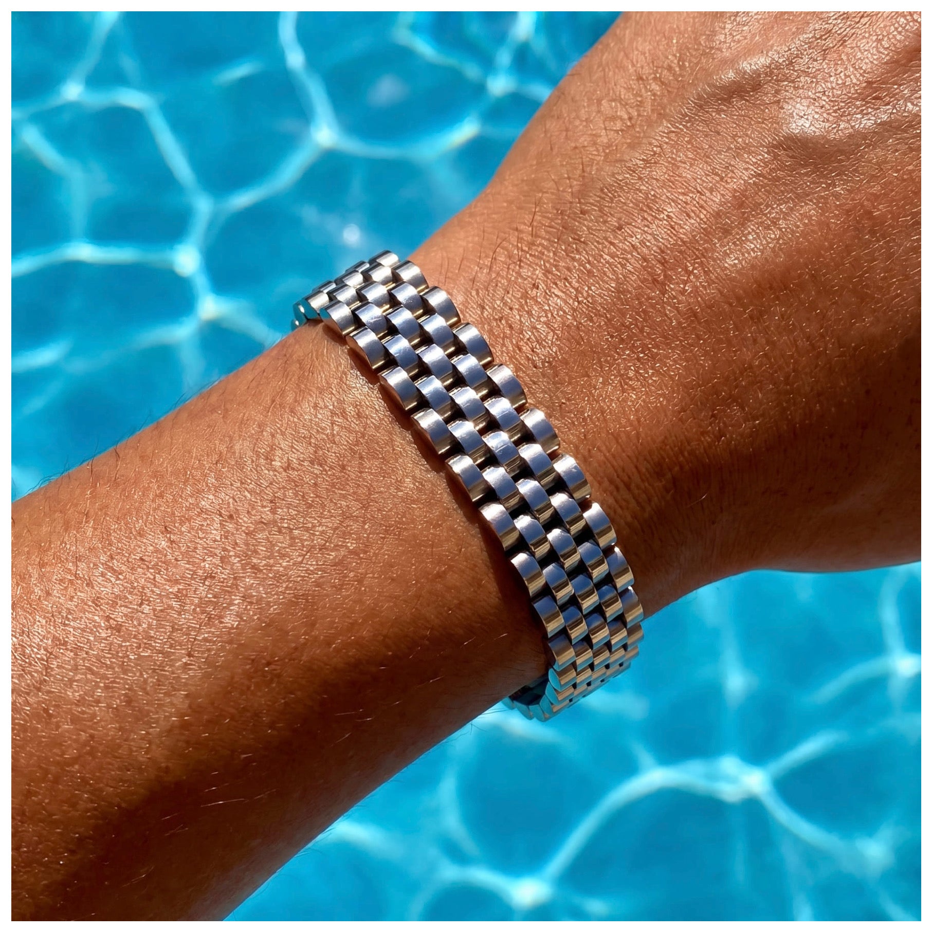 EDELSTAHL 10MM "JUBILEE" ARMBAND - ICERAIN JEWELRY
