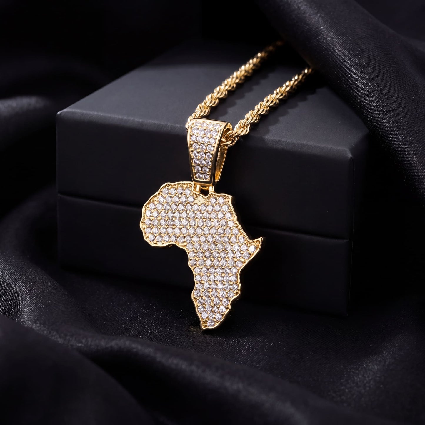 ICED OUT "AFRICA" LÄNDERKETTE - ICERAIN JEWELRY