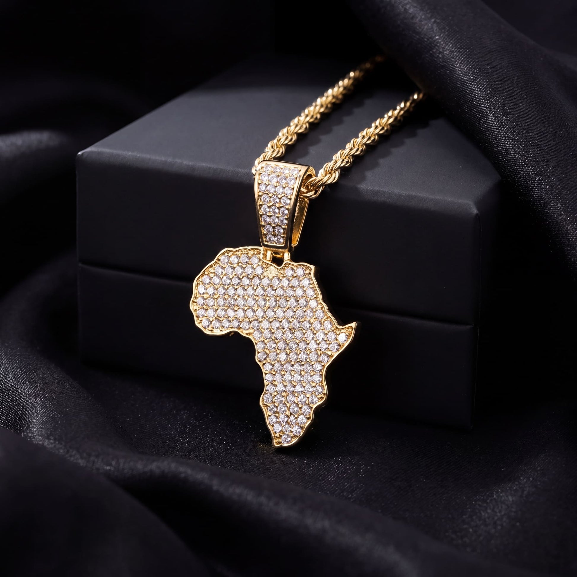 ICED OUT "AFRICA" LÄNDERKETTE - ICERAIN JEWELRY